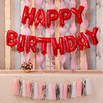 Bộ bóng chữ happy Birthday (Nhiều Mẫu) - Bộ 13 bóng chữ HAPPY BIRTHDAY - trang trí sinh nhật chữ