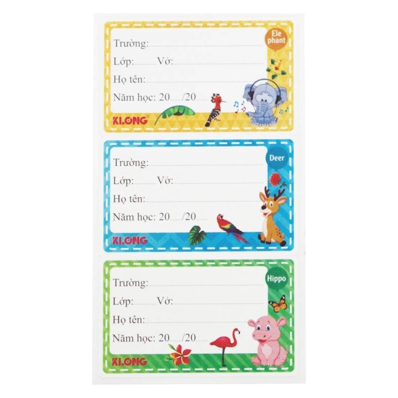 Nhãn vở CII Zoo - Food &amp; Dink; MS: 741