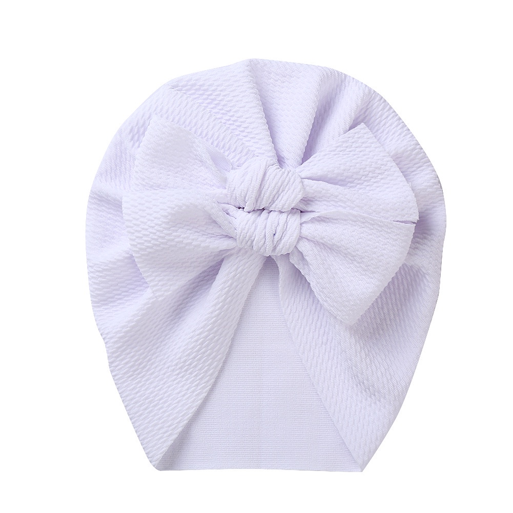 1 Mũ Turban Thắt Nơ Đôi 36 Màu Dành Cho Bé Trai Bé Gái