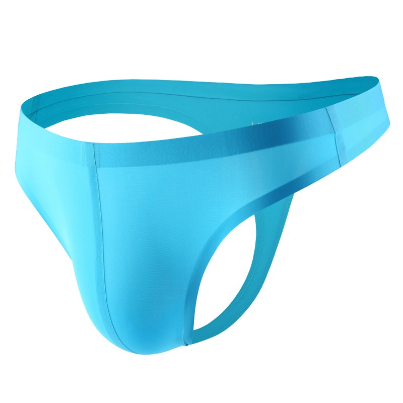 Nam Ice Silk Bikini Quần Lót Liền Mạch Túi Quần Đùi Lưng