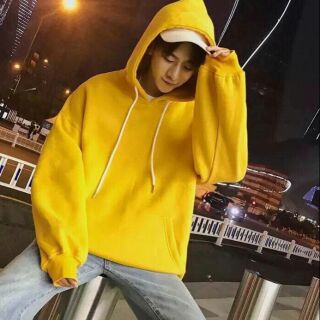 Hoddie nỉ vàng chanh unisex - hàng cao cấp