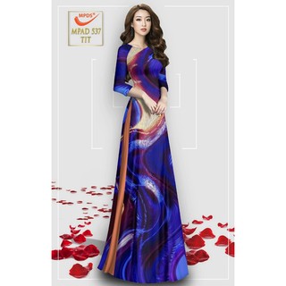 vải áo dài màu chuyển sắc
