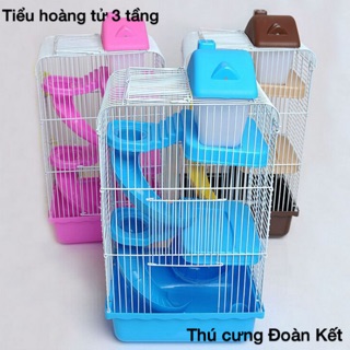 Lồng hamster tiểu hoàng tử 3 tầng