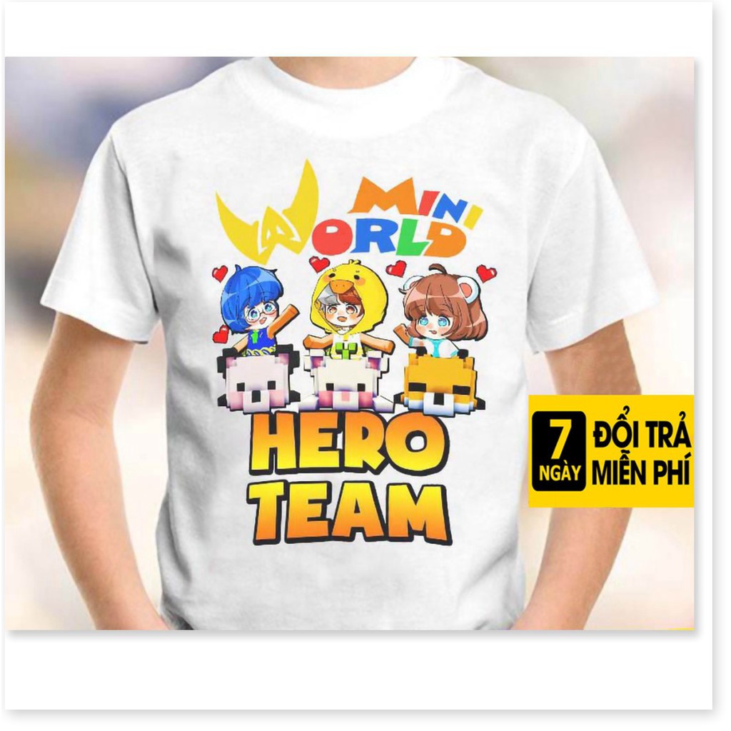 BST Áo Hero Team Mini World Thun Mini World Toàn Thành Viên Hero Team AQA1807 03 aomivn