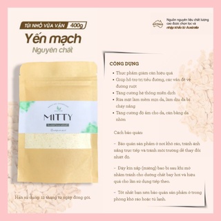 Bột Yến Mạch Nguyên Chất Handmade Mitty