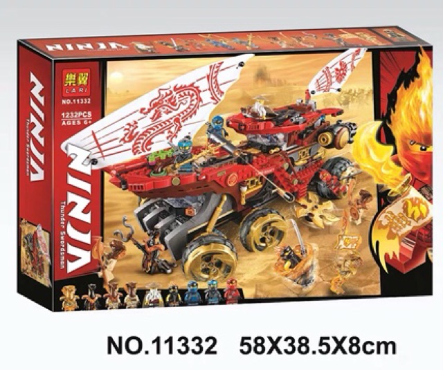 ❣️❣️ Ninjago 2019 Lari 11332 Xe Tăng Sa Mạc của Ninja ❣️❣️ 5 ảnh thật cuối