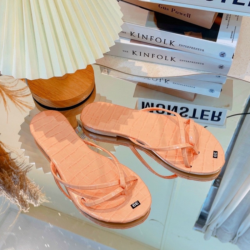 DÉP DÂY XỎ NGÓN DA RẮN SI BÓNG XINH ƠI LÀ XINH ❤️