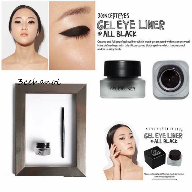 Gel kẻ mắt 3 CONCEPT EYES Gel Eye Liner