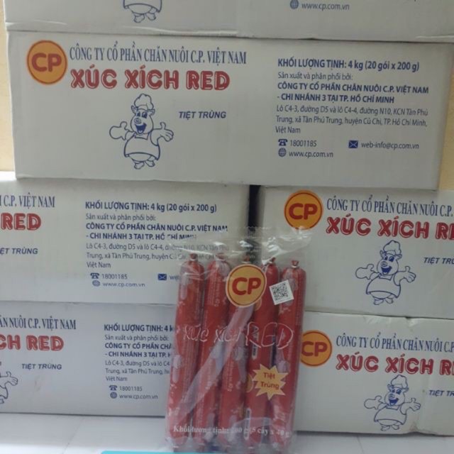 Xúc Xích Ăn Liền Red CP Tiệt Trùng Gói 100g&200gr