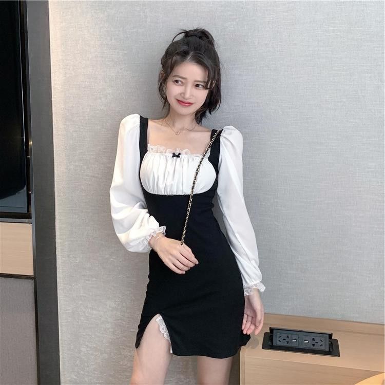 Váy tay dài ôm eo kiểu dáng thời trang quyến rũ dành cho nữ | BigBuy360 - bigbuy360.vn