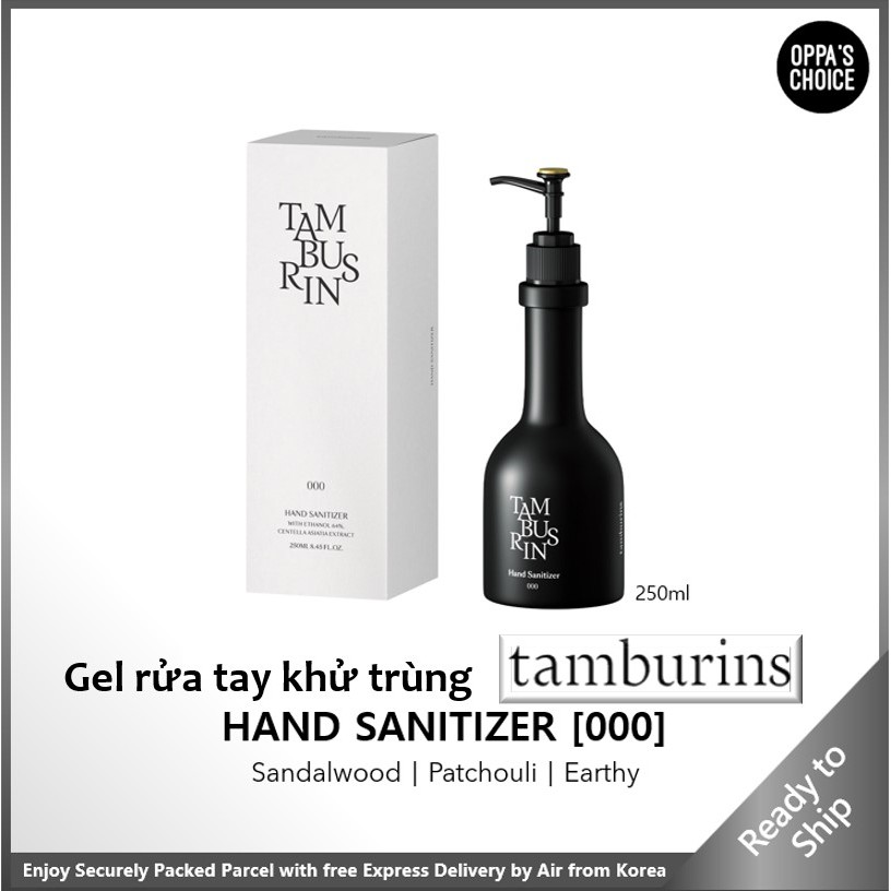 Gel rửa tay khử trùng TAMBURINS HAND SANITIZER 000 250ml
