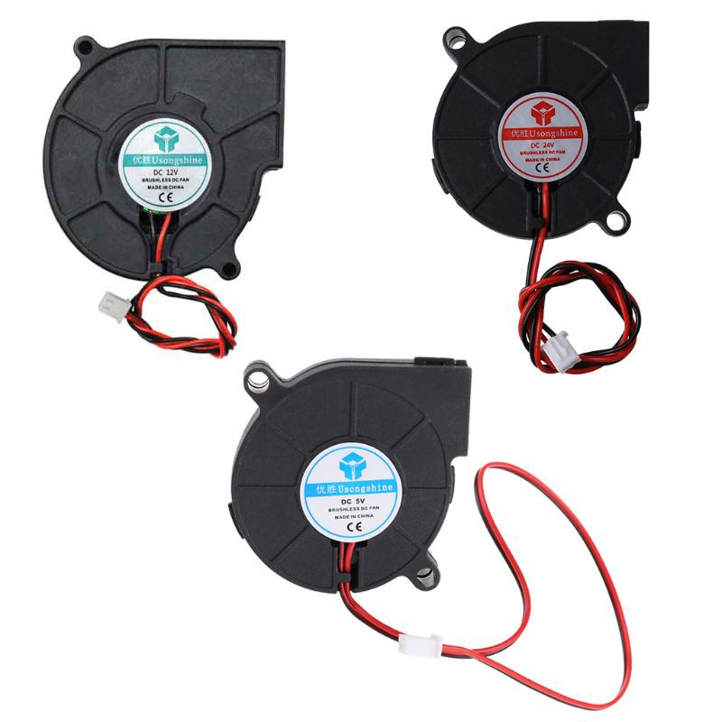 Quạt Tản Nhiệt 5015 5v 12v 24v 2-pin Cho Máy In 3d