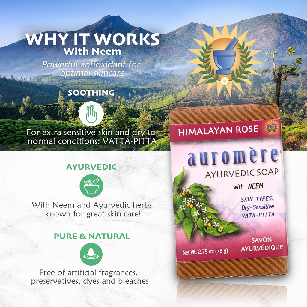 Ayurvedic Soap with organic NEEM - Xà phòng Ayurvedic với NEEM hữu cơ