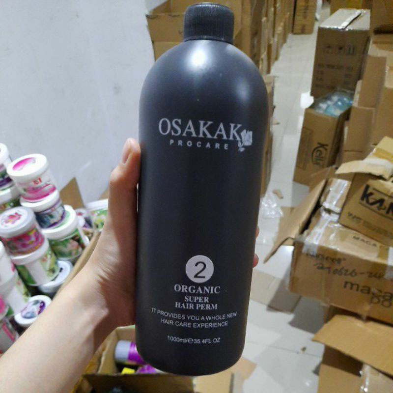 Uốn lạnh thơm siêu dưỡng OSAKAK Organic cặp 1000ml màu đen ( Sp chuyên nghiệp cho salon ) FREESHIP giữ độ ẩm tóc khỏe.