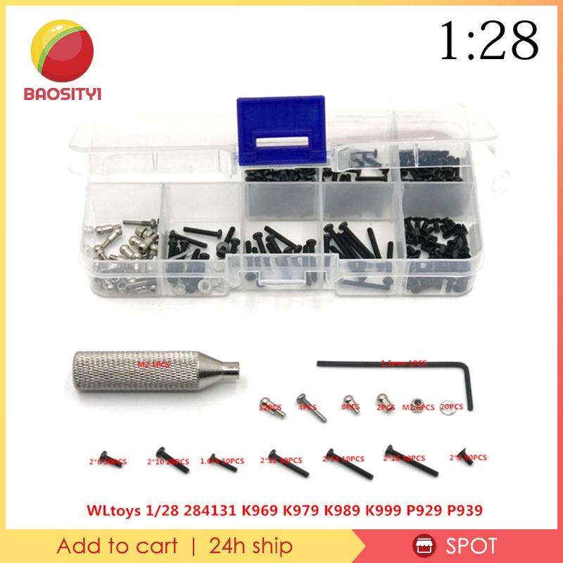 Bộ 257 Ốc Vít Kèm Cờ Lê Cho Mô Hình Điều Khiển Từ Xa Wltoys 1 / 28