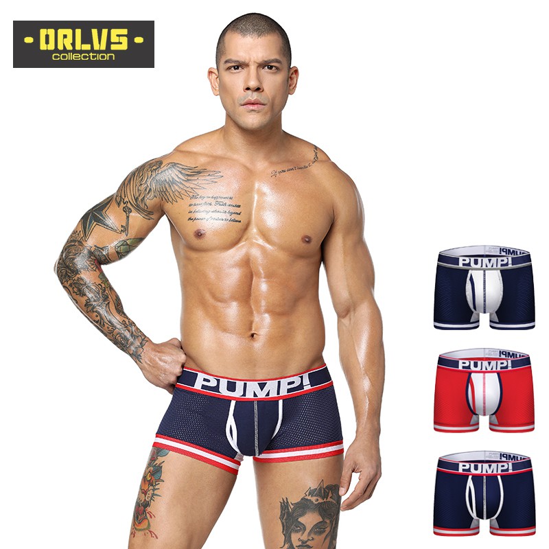 Quần lót boxer ORLVS H399 vải lưới gợi cảm cho nam