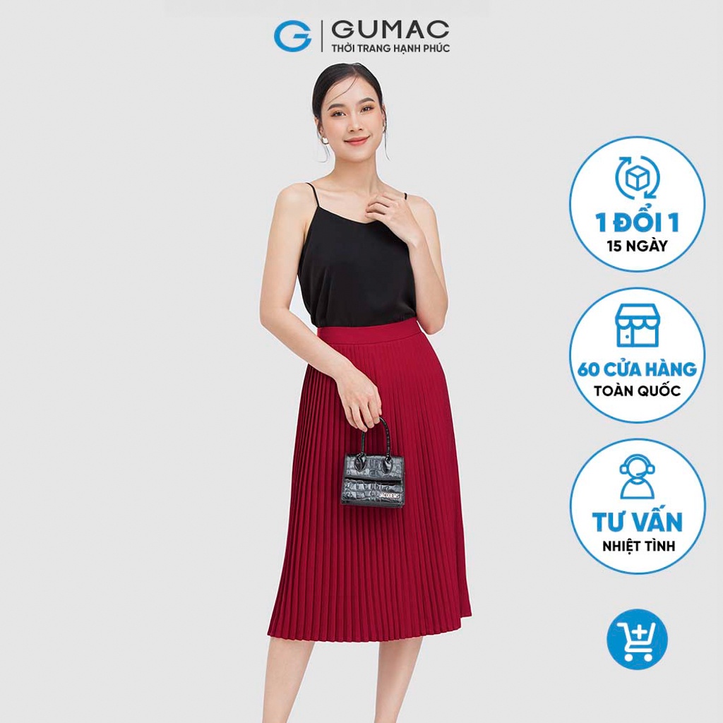 Chân váy dập ly VC05050 thời trang GUMAC