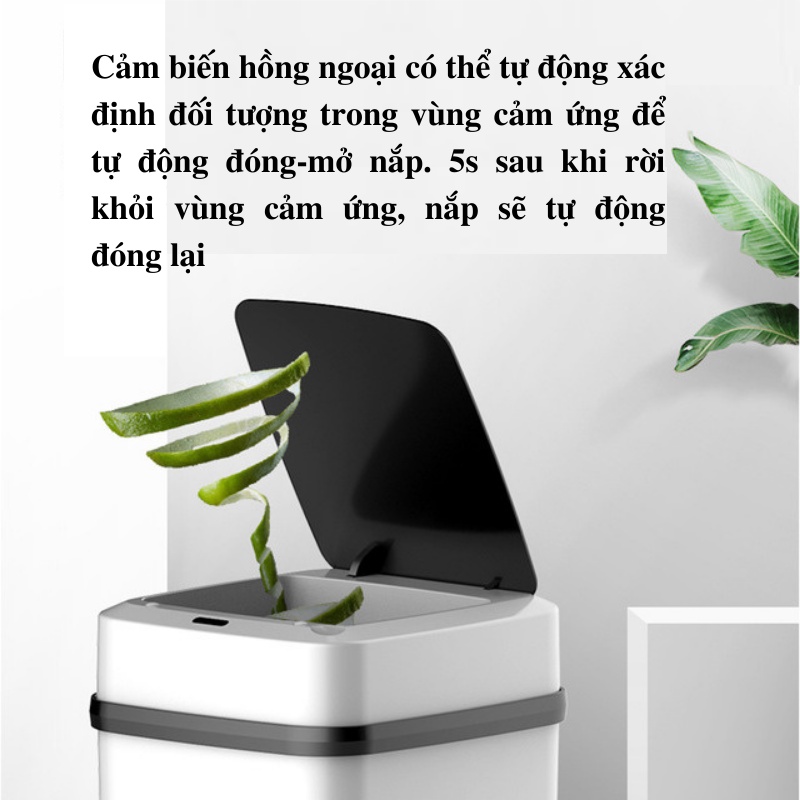 Thùng Rác Cảm Ứng Thùng Rác Mini Thông Minh Tự Động Đóng Mở Nắp Cao Cấp Tiện Ích Sang Trọng PAPAA.HOME