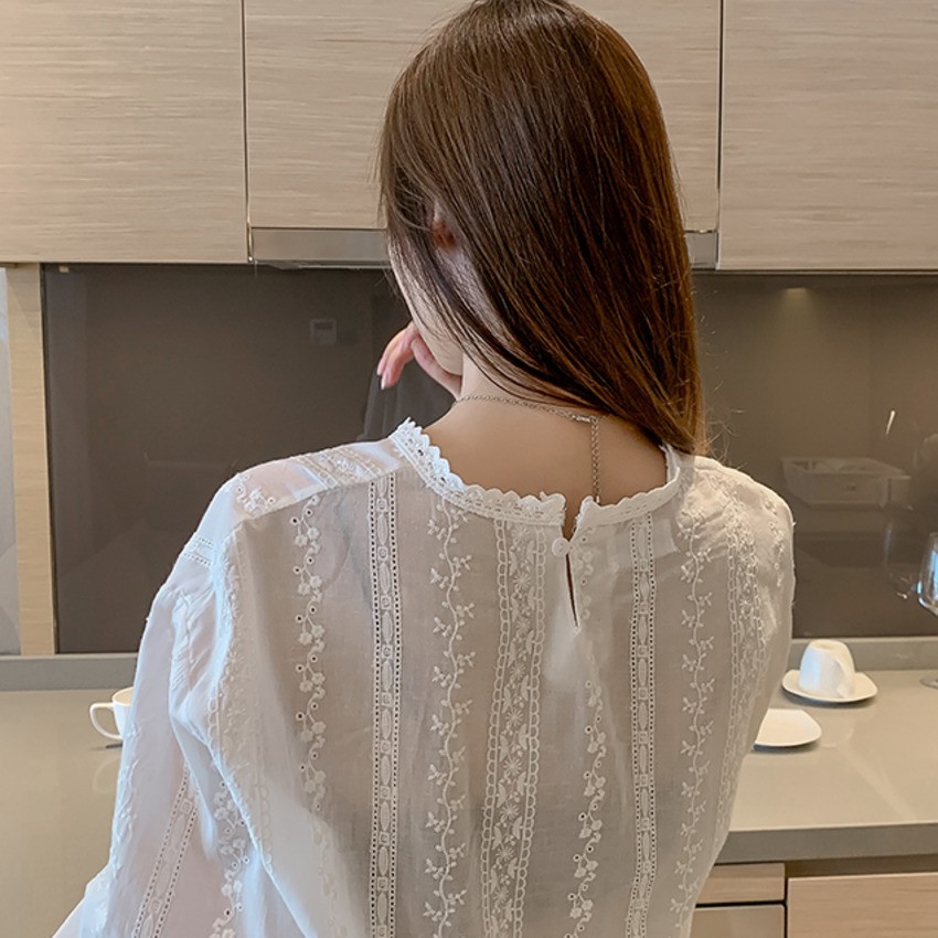 Áo Ren Tay Dài Cho Nữ