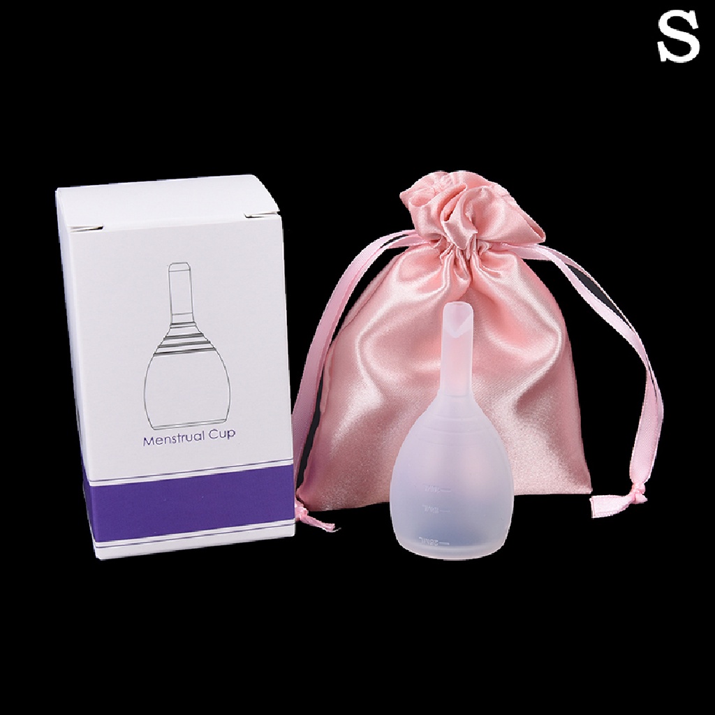 [Hàng mới về] Cốc nguyệt san silicone tái sử dụng kèm túi đựng