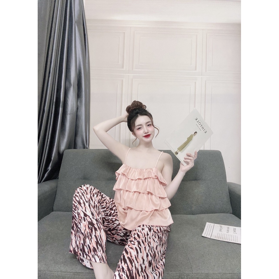 [ Cập nhât màu mới] Bộ lụa hai dây họa tiêt xinh xắn | BigBuy360 - bigbuy360.vn