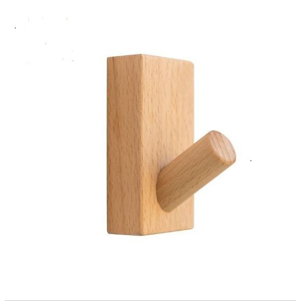 Móc Treo Tường Móc Gỗ Gắn Tường Mang Phong Cách Hàn Quốc gỗ thông tự nhiên