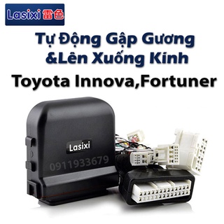 🔥HCM-Tự động gập gương, lên xuống kính Lasixi Innova,Fortuner 2017-2022,Bản auto lên xuống 1 kính tài.