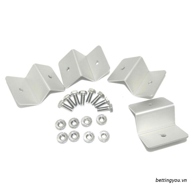 Bộ 4 Bảng Năng Lượng Mặt Trời Hình Chữ Z Kèm Khung Gắn Chữ Z Cho Tàu Thuyền RV