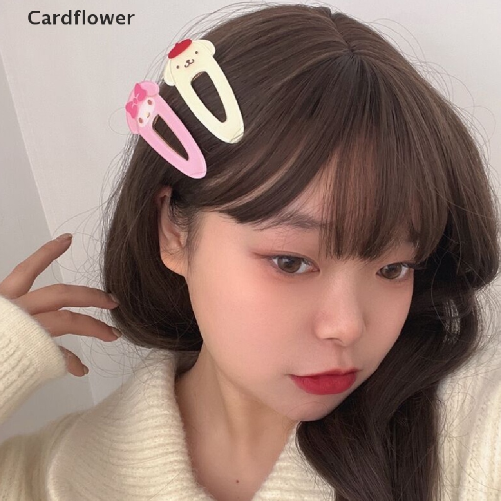 SANRIO &lt; Cardflower &gt; Kẹp Tóc Hoạt Hình Melody Cinnamoroll Hello Kitty Thời Trang Cho Bé Đang Giảm Giá