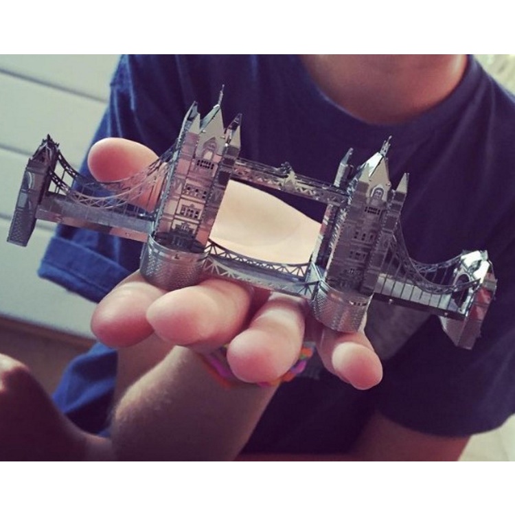 DIY Mô hình kim loại cầu tháp London - Tower Bridge tự lắp ráp