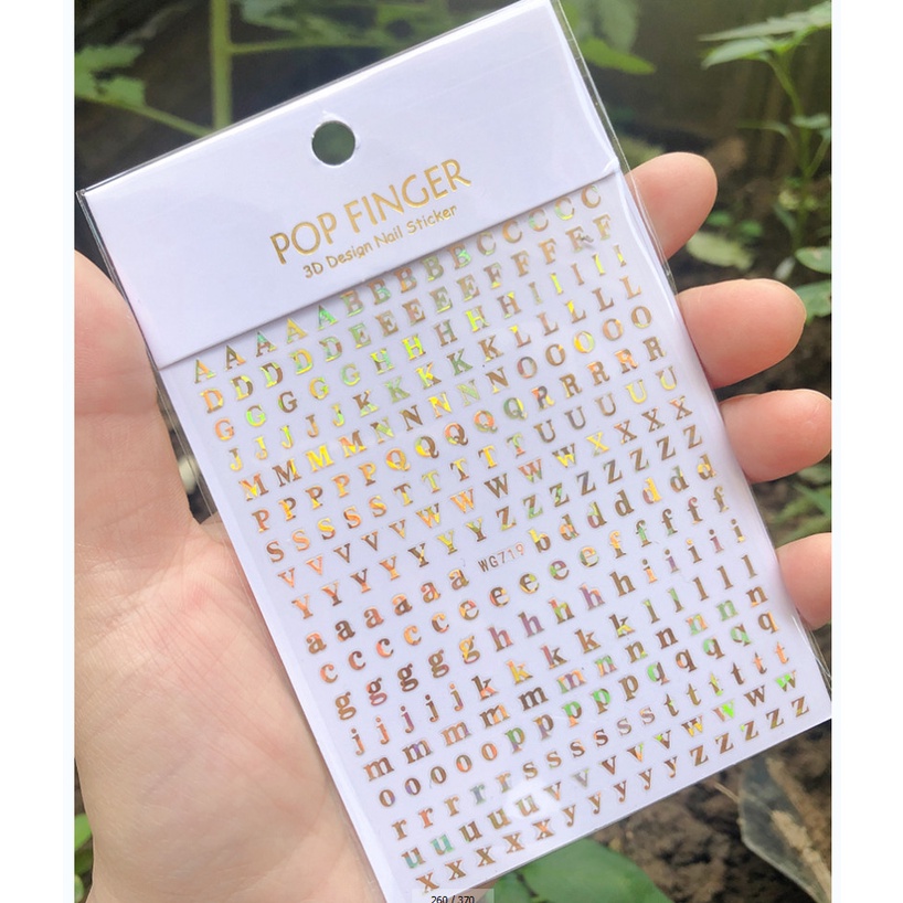 Sticker mã mới hình chữ
