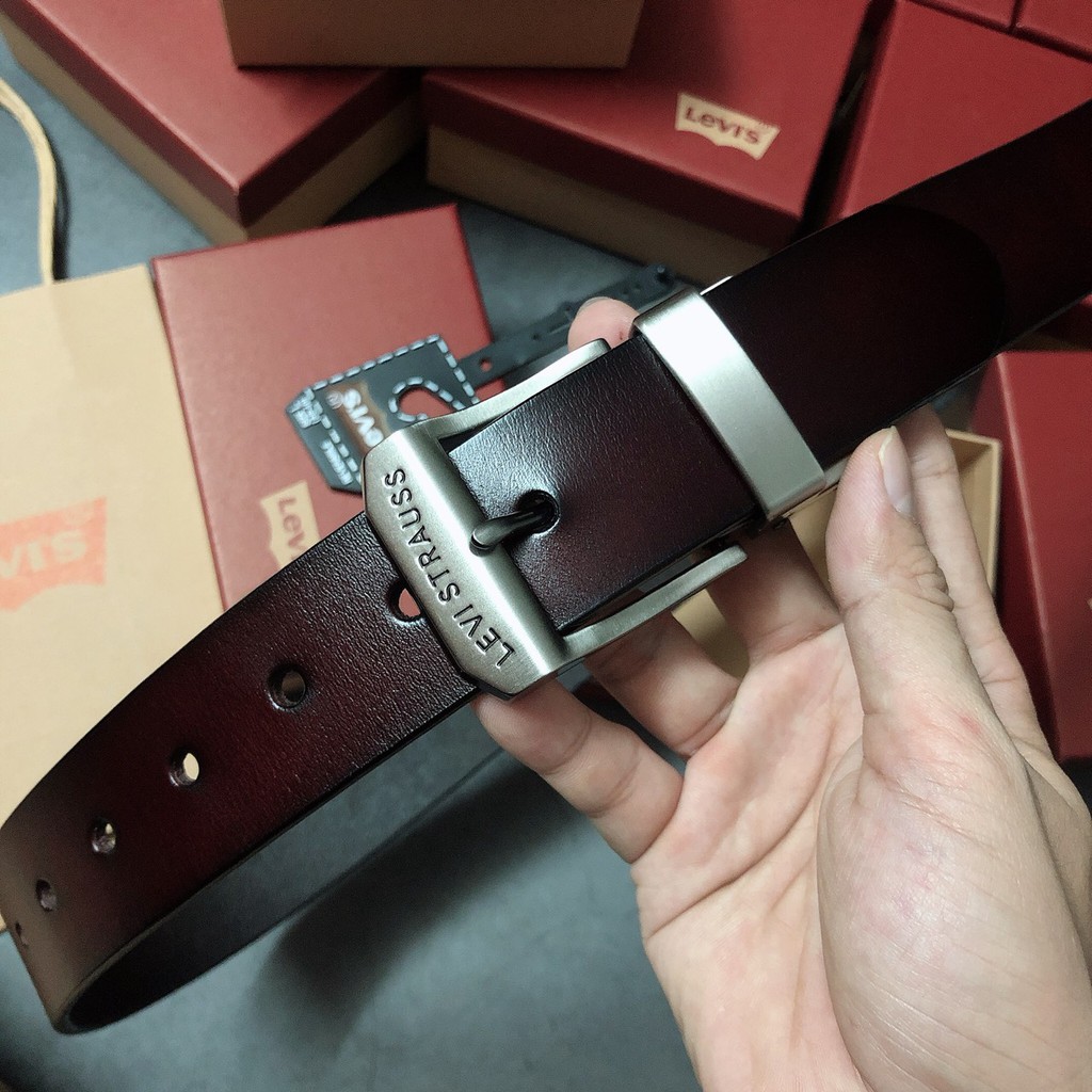 Nịt Levis khóa gài vuông dây trơn - NN170