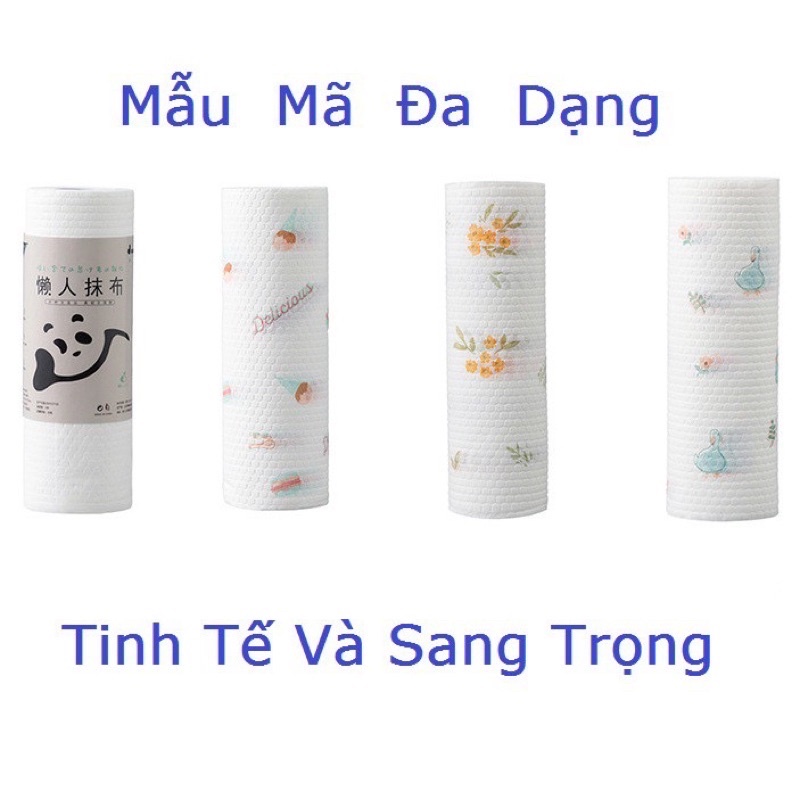 Cuộn giấy lau nhà bếp đa năng thấm hút tốt tái sử dụng nhiều lần