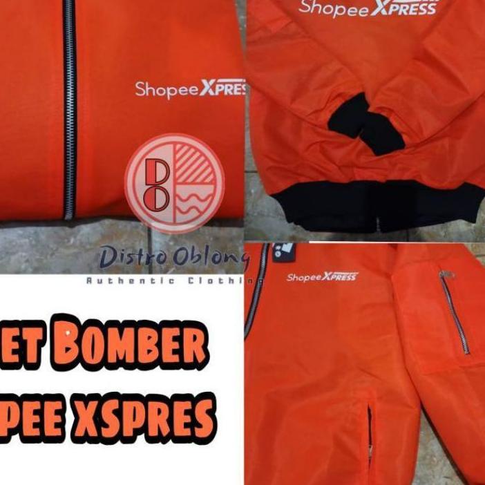 ❤ Shoppe 2.2!!! Áo Khoác Boomber shoppe express / Mua Sắm Thực Phẩm Trơn Tùy Chỉnh