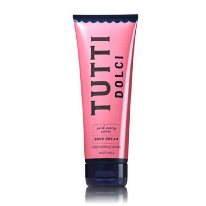 Kem dưỡng ẩm cơ thể Bath &amp; Body Works Tutti Dolci Pink Peony Creme Body Cream 226g (Mỹ)