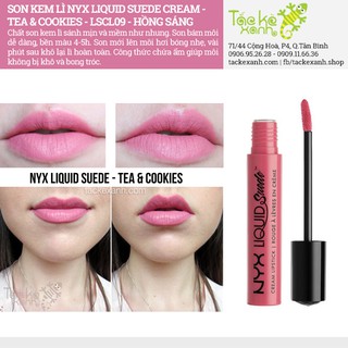 Son Kem Lì NYX Liquid Suede - LSCL09 Tea & Cookies
