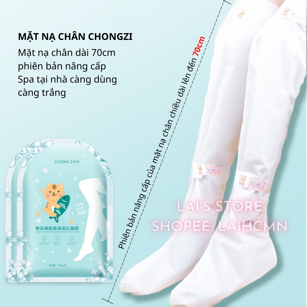 Mặt Nạ Tay Chân Mèo Chongzi (Phiên Bản Nâng Cấp) Chiết Xuất Hoa Anh Đào Ủ Tay Chân, Dưỡng Ẩm, Trắng Da, Tẩy Tế Bào Chết