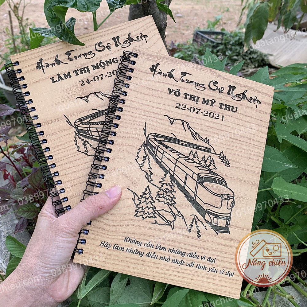 Sổ ghi chép gáy lò xo A5 / A6 _ Sổ tay khắc theo yêu cầu