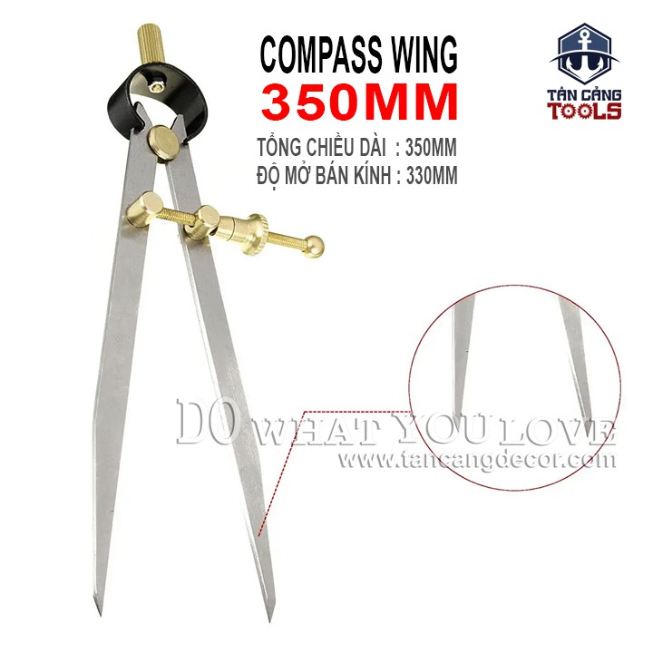 Compa Cơ Khí 350 mm Magato - Bán Kính 330 mm