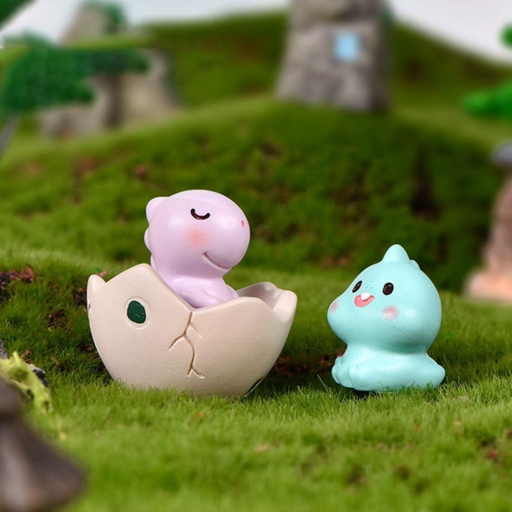 YIYU Mô Hình Khủng Long Hoạt Hình Mini Dễ Thương Trang Trí Tiểu Cảnh