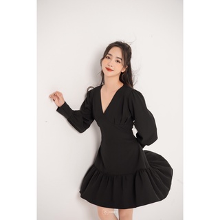 Váy liền cổ V đuôi cá Aura Harriet