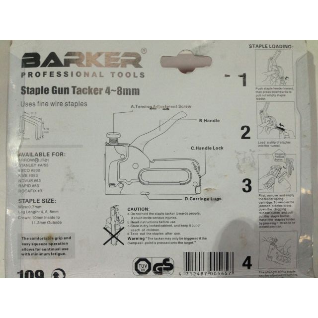 Súng bắn ghim - Kìm bắn đinh ghim TOP/BARKER cầm tay có tăng lực, đa năng, tiện dụng bắn gim chữ U