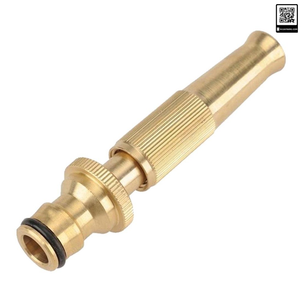 Đầu vòi xịt tăng áp bằng đồng rửa xe, tưới cây áp lực cao