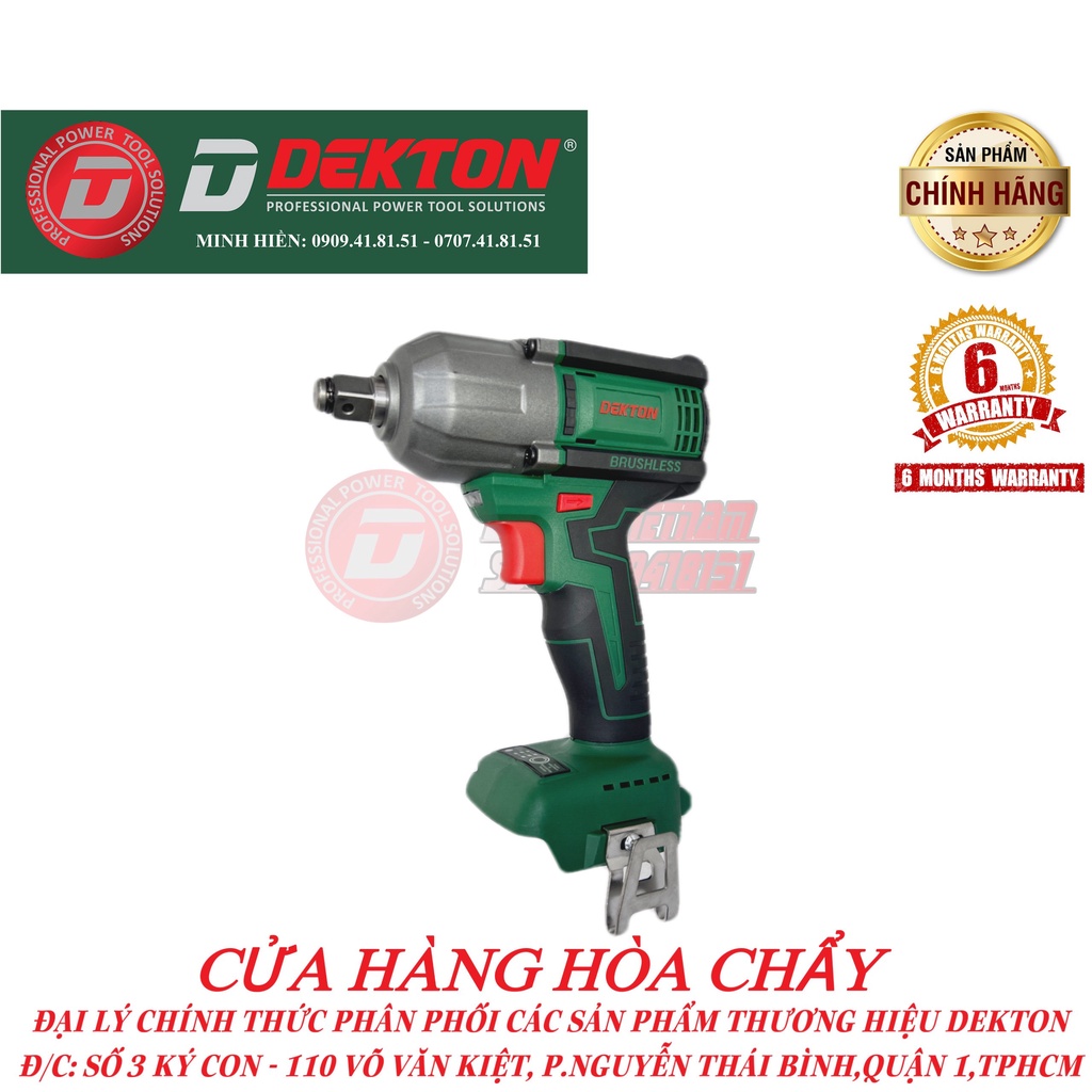 Máy Siết Bulong Dekton 475Nm / M21-IW475N / Motor Brushless / Chân Pin Phổ Thông Makita