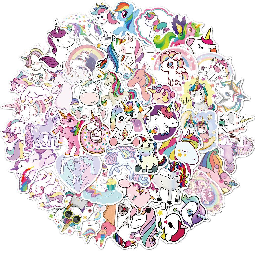 Nhãn Dán Trang Trí Điện Thoại / Laptop / Vali Họa Tiết Hoạt Hình Graffiti