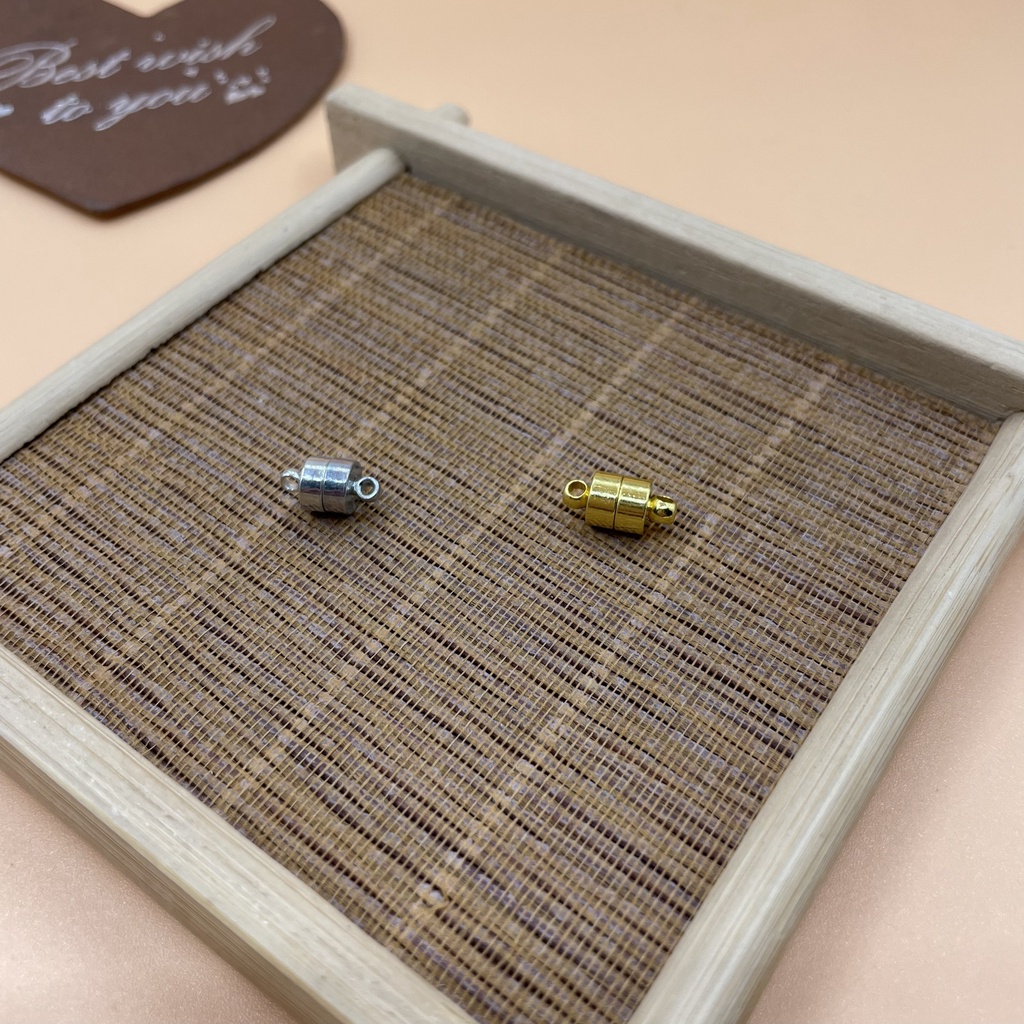 Dây thép và khóa từ xâu vòng tay chuỗi đá gỗ siêu bền làm đồ Handmade - PKKHOATU - PKDAYTHEP