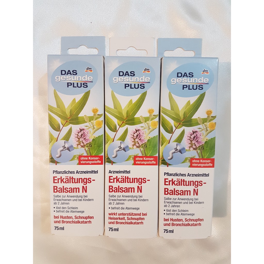 Thuốc mỡ chống cảm lạnh Das Gesunde Plus Erkaltungs Balsam N