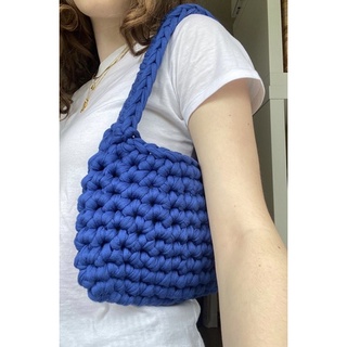 [Túi len móc] Túi xách kẹp nách handmade