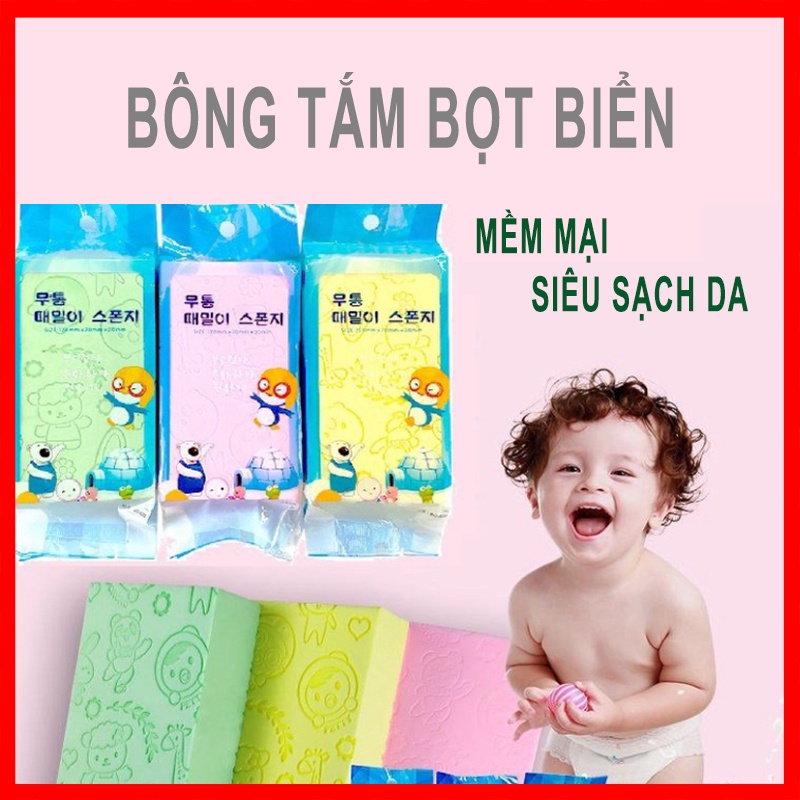 Bông tắm bọt biển thần thánh, làm sạch da, siêu mềm mại
