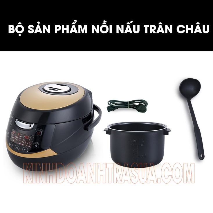 Nồi Nấu Trân Châu Tự Động 5L - Tặng Muỗng Múc Trân Châu